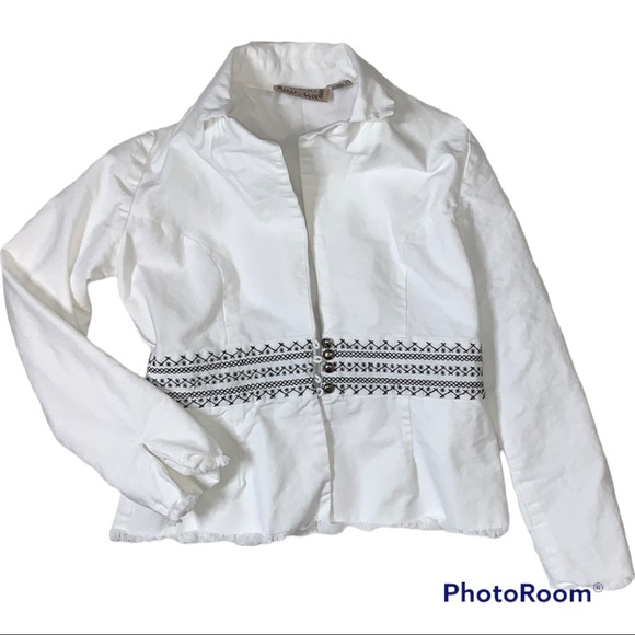 White Boho Jacket - Picture 1 of 15